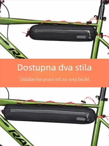 Set torbi za bicikl: torbica za gornju cijev, trokutasta torba, torbica za sjedalo i višenamjenska futrola za alat za planinske i cestovne bicikle