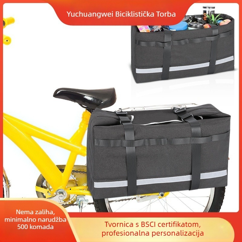 Torba za bicikl za stražnji nosač, model GJ52397, velika kapaciteta, Oxford platno, za pohranu