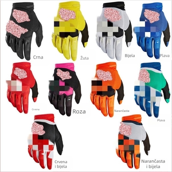 Najlonske rukavice za biciklizam za odrasle, terenski/izvan puta, s dugim prstima