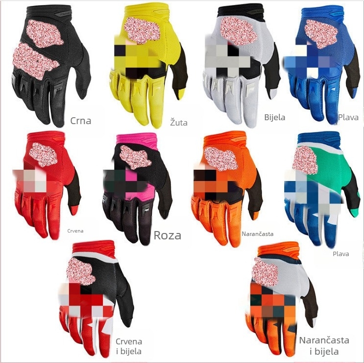 Najlonske rukavice za biciklizam za odrasle, terenski/izvan puta, s dugim prstima