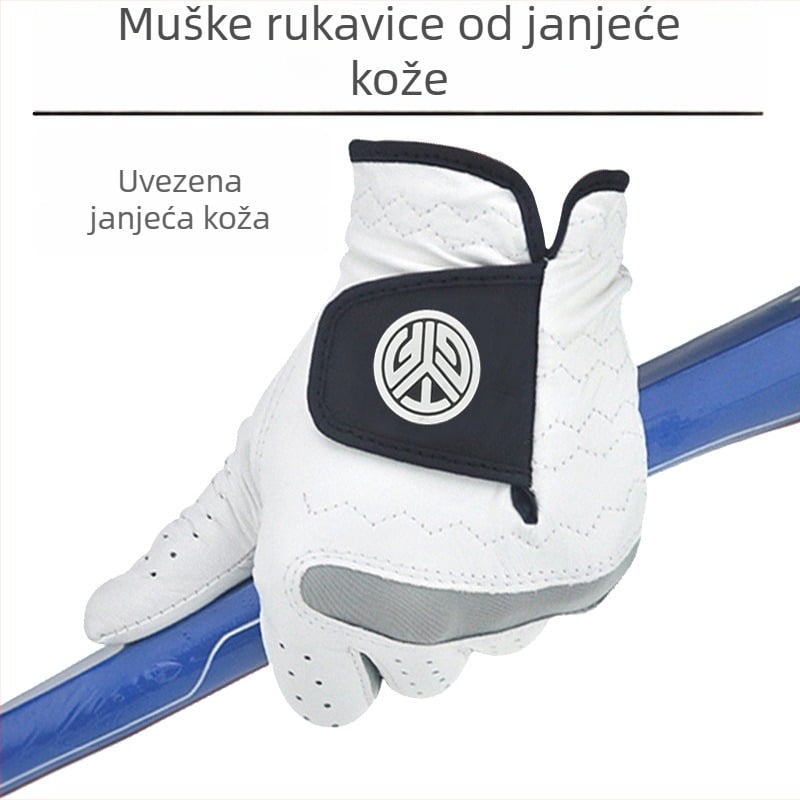TYGOLF golfske rukavice za muškarce, od janjeće kože, mekane, prozračne, protuklizne, otporne na habanje