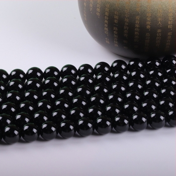 7A prirodni crni ahat — slobodne perle, polu završene navoje za DIY narukvice, okrugle perle 4–14 mm
