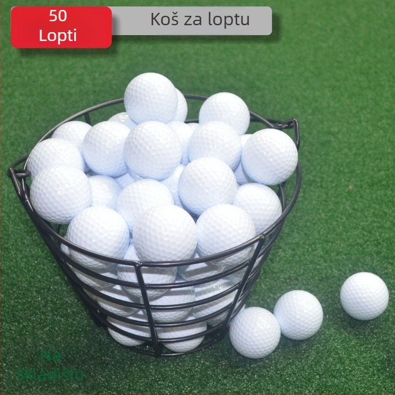 Koš za golf lopte od čelične žice, kapacitet 50 ili 100 lopti, mogućnost prilagođavanja