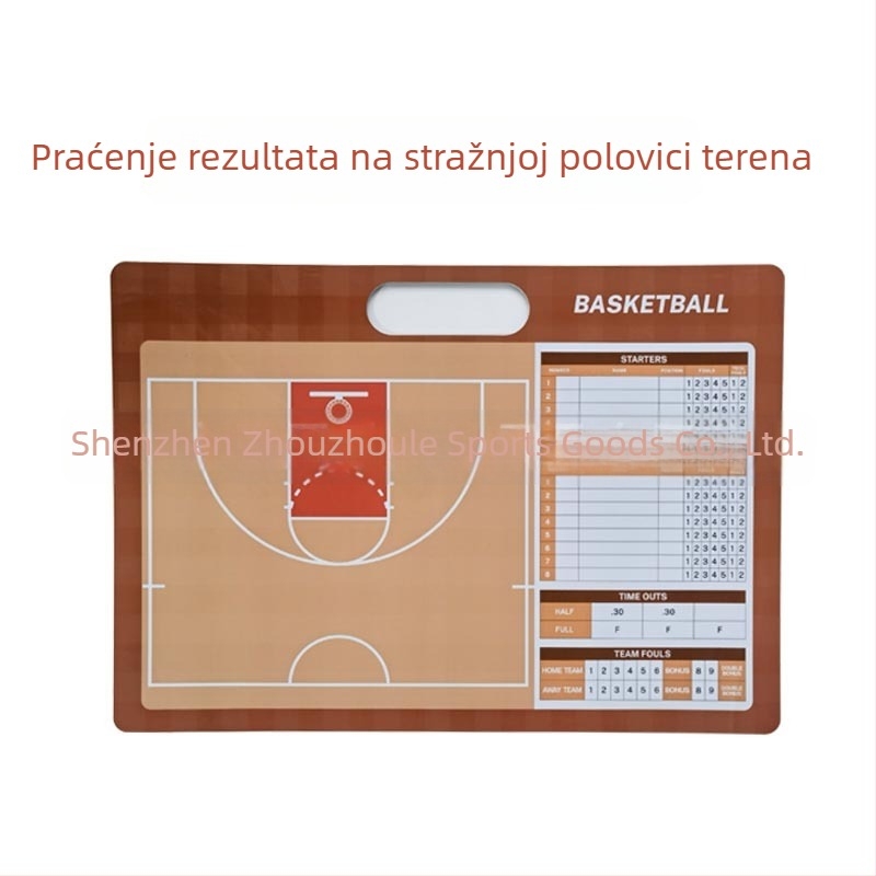 Magnetska taktička ploča s pods pločom za treniranje košarke i nogometa (PVC materijal; ispis logotipa; pakiranje 20)