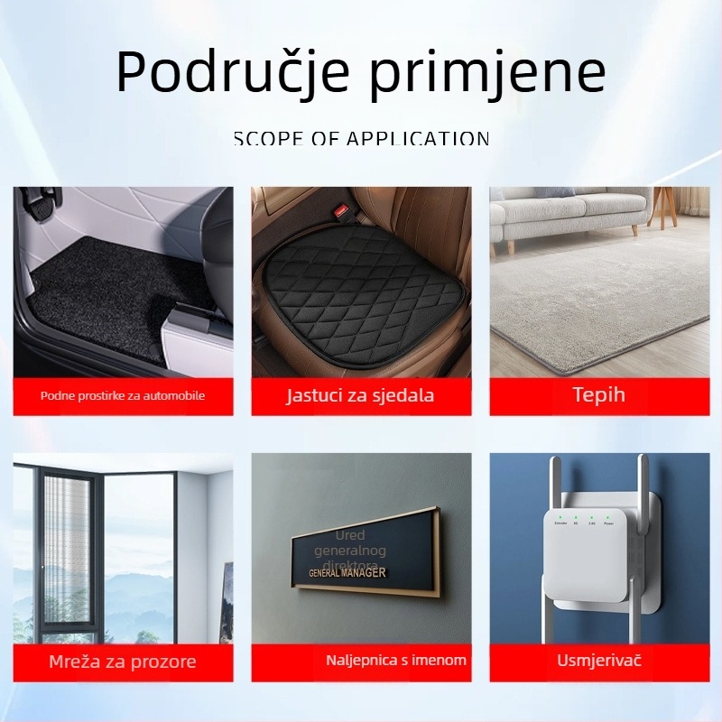 3M ljeplivi Velcro 9448A3M, otporan na visoke i niske temperature, za vanjsku upotrebu, snažno samoljepljivo Velcro s površinama za kuku i petlju
