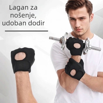 antuose Ženske sportske rukavice – protuklizne, guma/plastik materijal