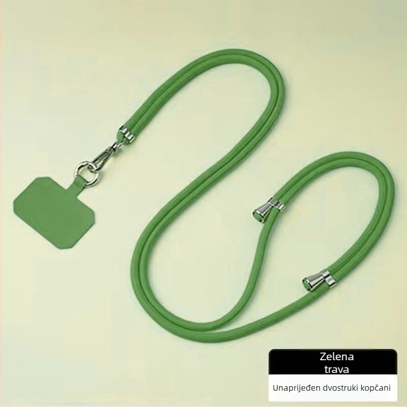 Lančić za mobitel - najlon pleteni užad, unisex stil, metalna kopča