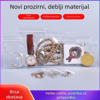 Prozirna PVC vrećica za nakit sa samouzatvaranjem – 50 komada u pakiranju, antioksidans, za naušnice, Renfan packaging
