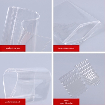 Prozirna PVC vrećica za nakit sa samouzatvaranjem – 50 komada u pakiranju, antioksidans, za naušnice, Renfan packaging