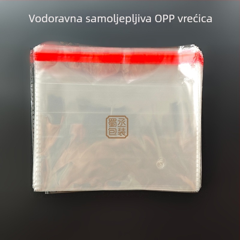Horizontalna prozirna OPP samoljepljiva vrećica za odjeću, čarape i dodatke
