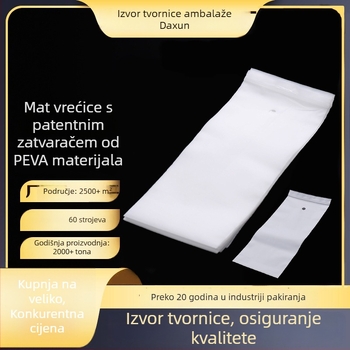 CPE mat vrećica za samozatvaranje, mliječno bijela, za odjeću i naočale
