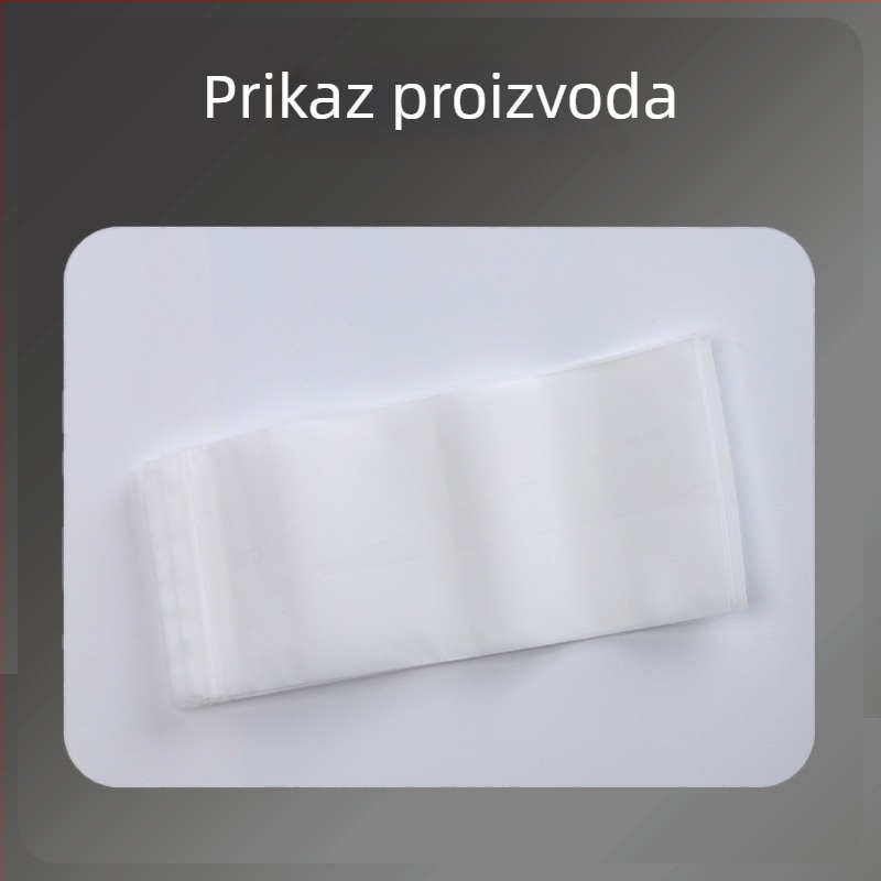 CPE mat vrećica za samozatvaranje, mliječno bijela, za odjeću i naočale