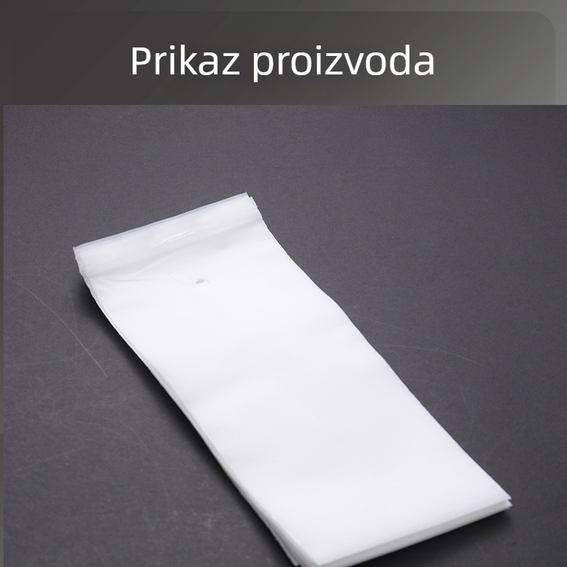 CPE mat vrećica za samozatvaranje, mliječno bijela, za odjeću i naočale