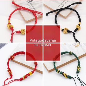 Etnički stil narukvica konac - unisex, ručno tkani poluproizvod narukvice, mogućnost logotipa