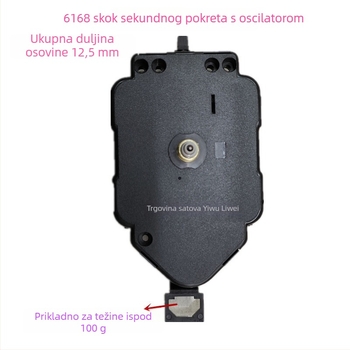 P6168 kvarcni mehanizam za sat s plastičnim kućištem, DIY bezokvirni foto okvir sat, moderan minimalistički dizajn, 200 komada po kutiji