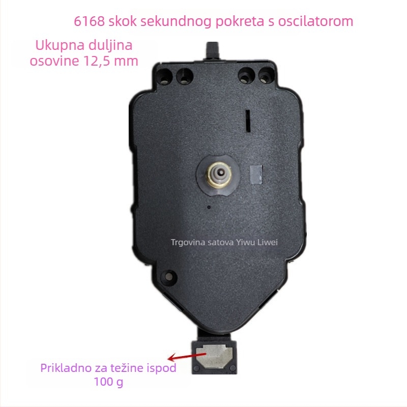 P6168 kvarcni mehanizam za sat s plastičnim kućištem, DIY bezokvirni foto okvir sat, moderan minimalistički dizajn, 200 komada po kutiji