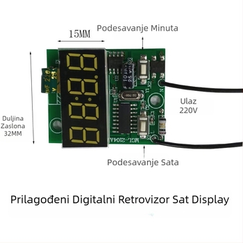 Modul prikaza vremena s digitalnim cijevnim zaslonom Megl 2104, 220V, 0.1A, 0.1W