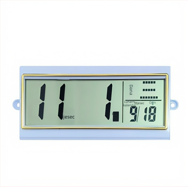 Vječni kalendar sat s LCD prikazom, kvarcni sat, ukras za vješanje