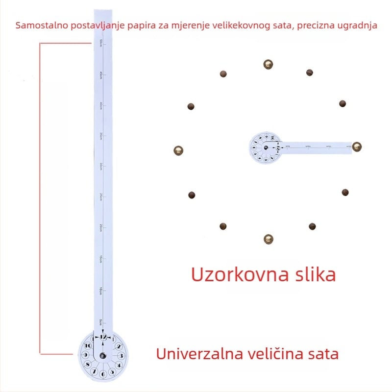 Aksesoari za zidne satove za DIY veliki sat – kvarcni mehanizam, kućište od papira, branda Oka, licencirana privatna marka, moderni jednostavni stil