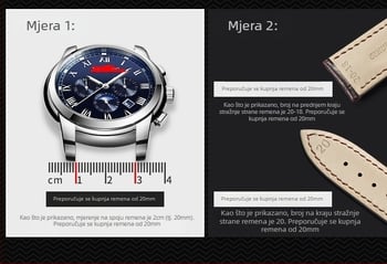 Remen za sat od prave kože, Napa uzorak, 500 kom, GETALIA/Getaria