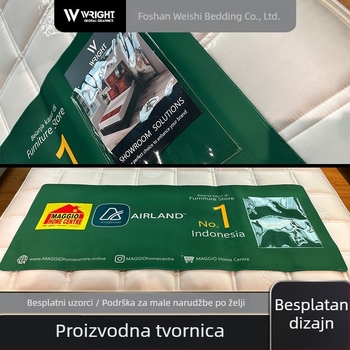 Bed Runner, viskozna tkanina, moderni minimalistički stil, moguć ispis logotipa, uzorak: figura, hotelska upotreba