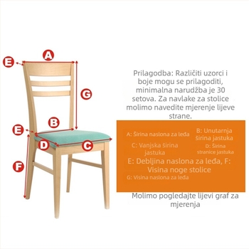 Navlaka za stolac za hotele i restorane, poliesterska, moderan minimalistički stil, otporna na mrlje, vodoodporna, otporna na ulje