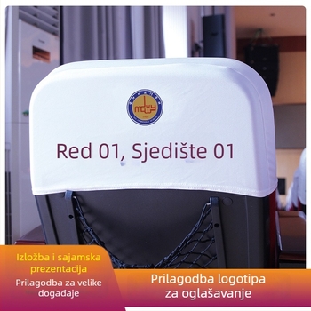 Navlaka za stolicu od poliestera – moderni jednostavni stil, tisak logotipa, licencirane privatne marke