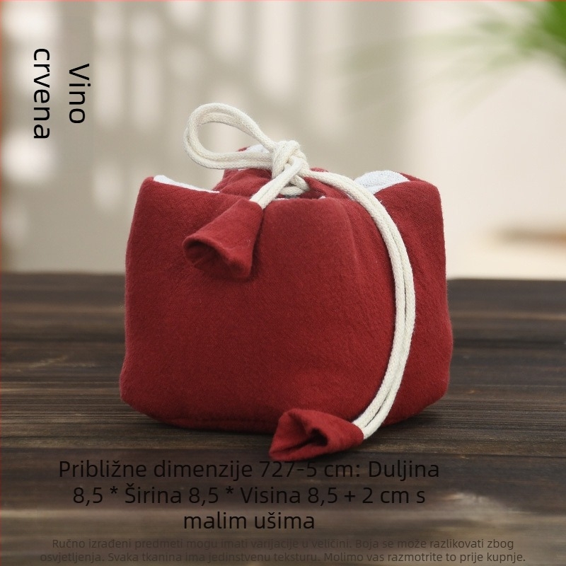 Set za čajnu ceremoniju s platnenom vrećicom za pohranu, tiskano logo, Ten brocade, 30–70 g, pakiranje OPP