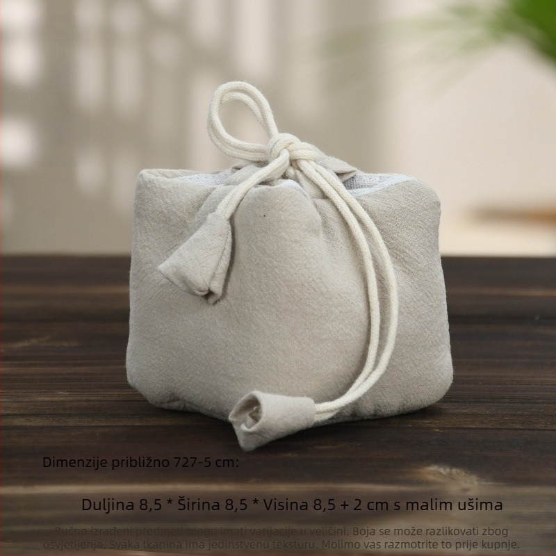 Set za čajnu ceremoniju s platnenom vrećicom za pohranu, tiskano logo, Ten brocade, 30–70 g, pakiranje OPP