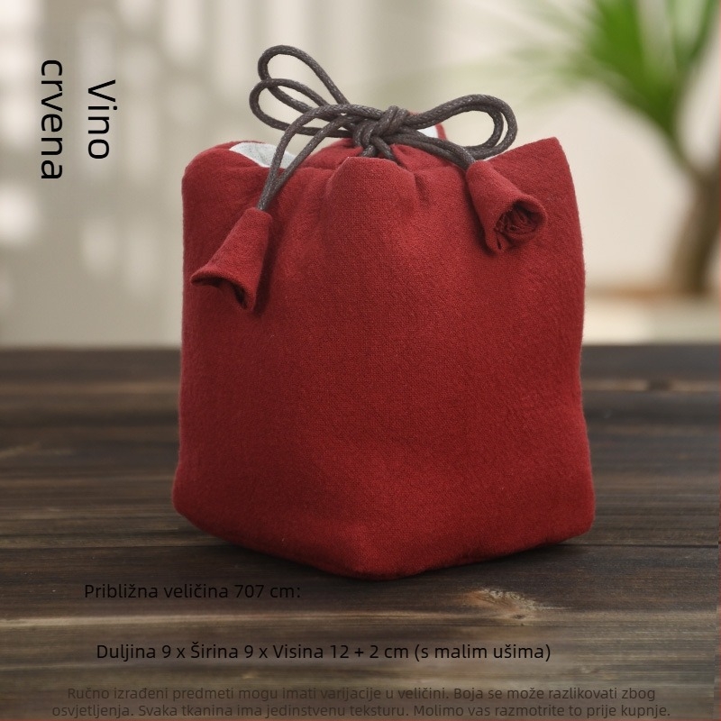 Set za čajnu ceremoniju s platnenom vrećicom za pohranu, tiskano logo, Ten brocade, 30–70 g, pakiranje OPP