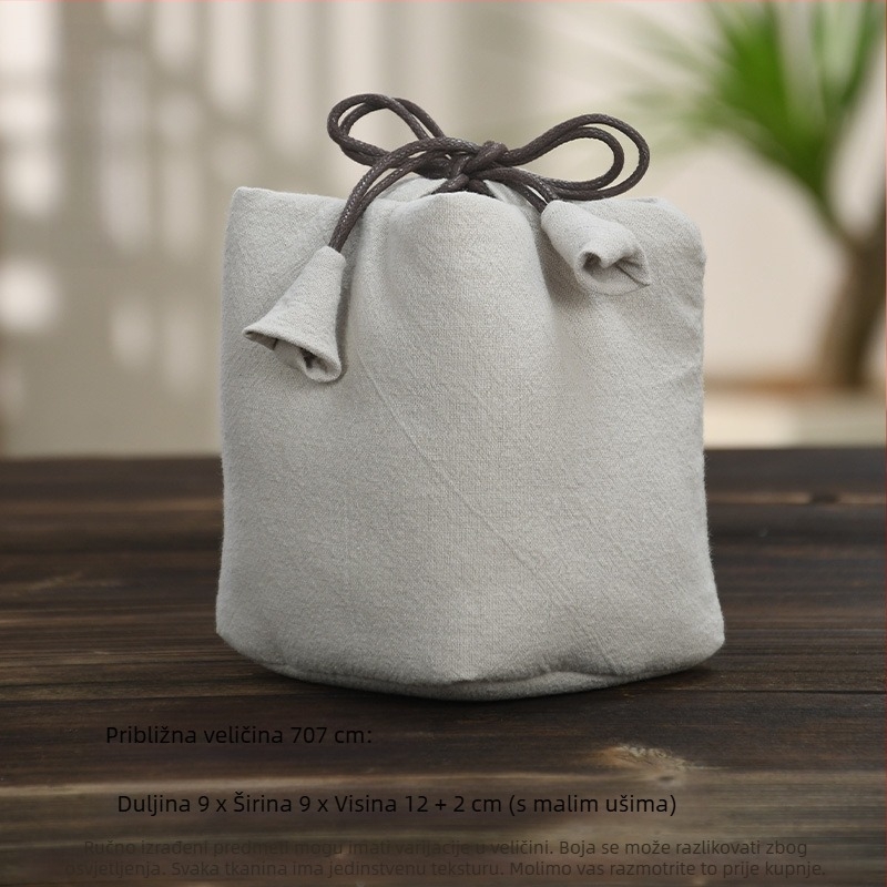 Set za čajnu ceremoniju s platnenom vrećicom za pohranu, tiskano logo, Ten brocade, 30–70 g, pakiranje OPP