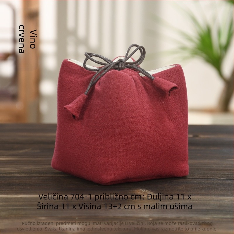 Set za čajnu ceremoniju s platnenom vrećicom za pohranu, tiskano logo, Ten brocade, 30–70 g, pakiranje OPP