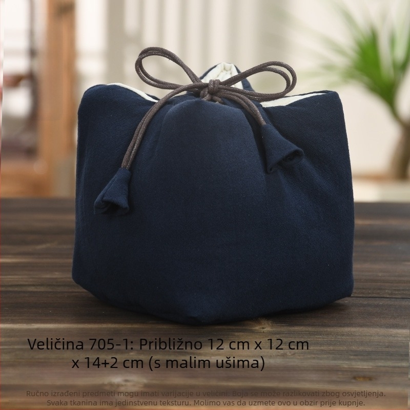 Set za čajnu ceremoniju s platnenom vrećicom za pohranu, tiskano logo, Ten brocade, 30–70 g, pakiranje OPP