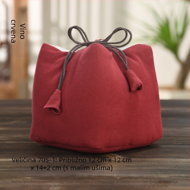 Set za čajnu ceremoniju s platnenom vrećicom za pohranu, tiskano logo, Ten brocade, 30–70 g, pakiranje OPP