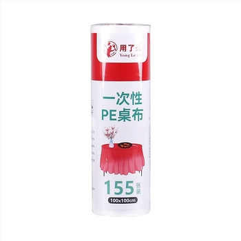 Jednokratni plastični stolnjak, vodootporan i otporan na masnoću, debeli, kvadratnog/pravokutnog oblika, za hotele, restorane i bankete.