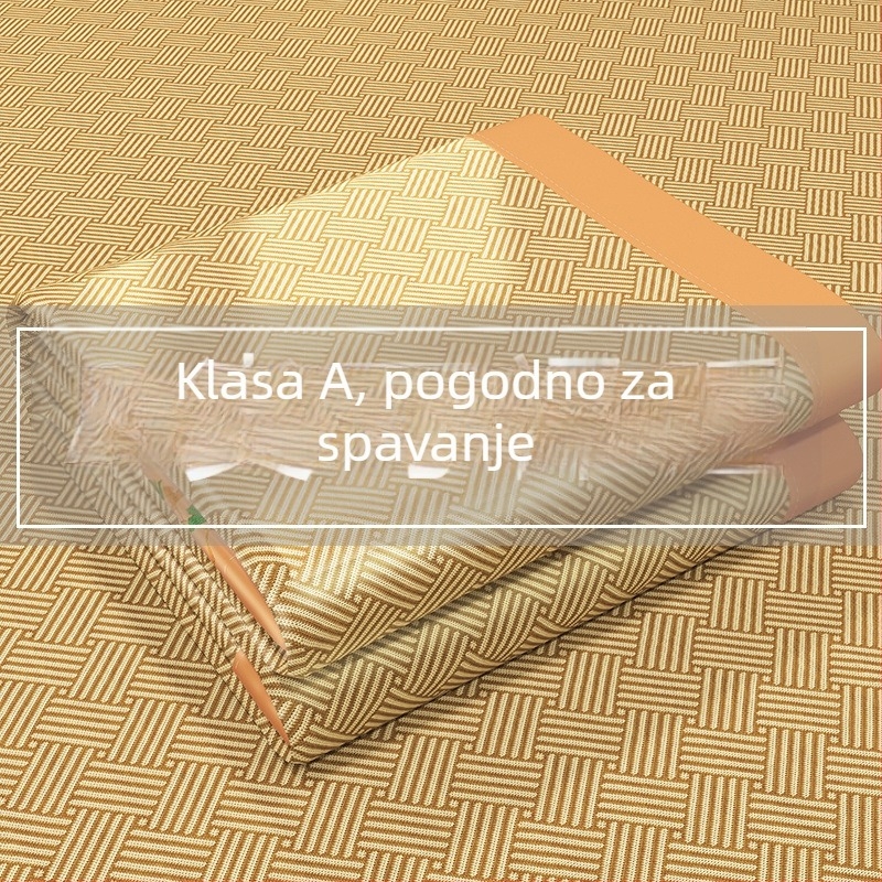 Ice Silk Mat – prirodni raštan za krevet, izvezeno tkanje, kemijska vlakna, premium kvaliteta, kineski stil