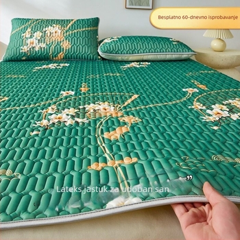 Ljetni latex hlađenje prostirka, trodijelni set, sklopiv i strojno periv, mekana madrac za dom (Kod proizvoda: Other; Materijal: umjetni latex; Pletenina: otisak; Sadržaj lateksa: ispod 70%; Stil: INS)