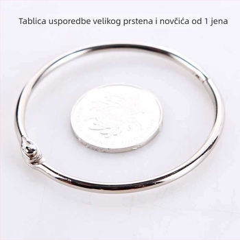 Bakarni prsten za zavjesu za tuš, jednokuka, moderni minimalistički stil