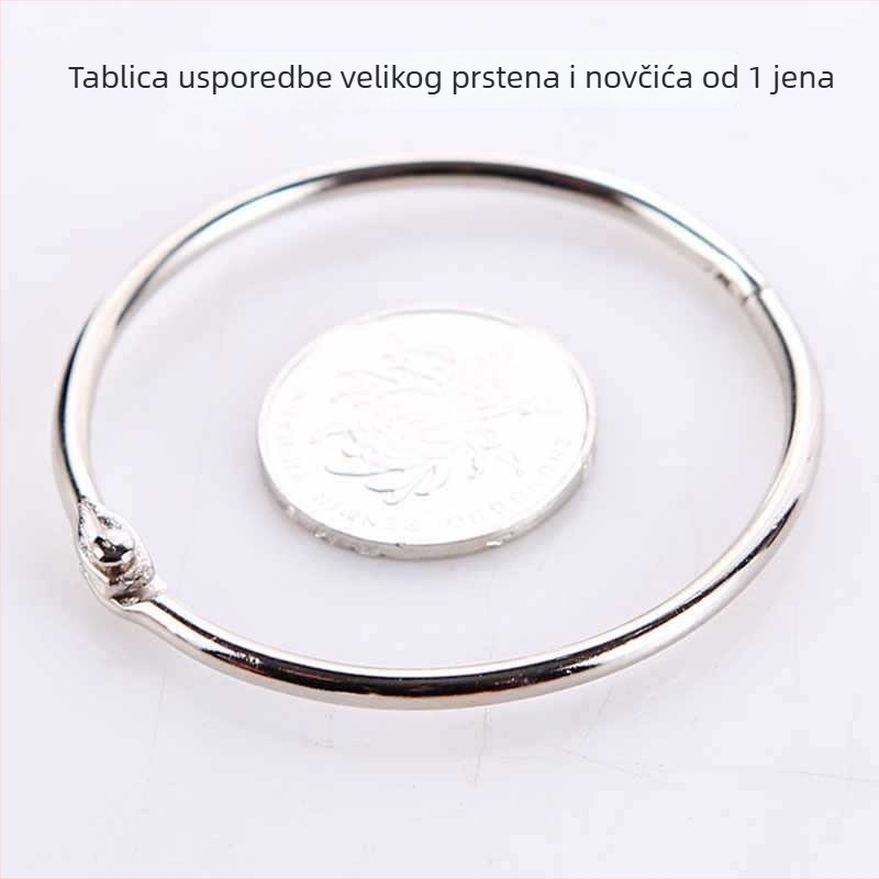 Bakarni prsten za zavjesu za tuš, jednokuka, moderni minimalistički stil