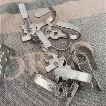 Kuke za zavjese za vrata – karbonska čelika, jednostavan kuk, moderan stil, nosivost 20–30 kg, 6 komada