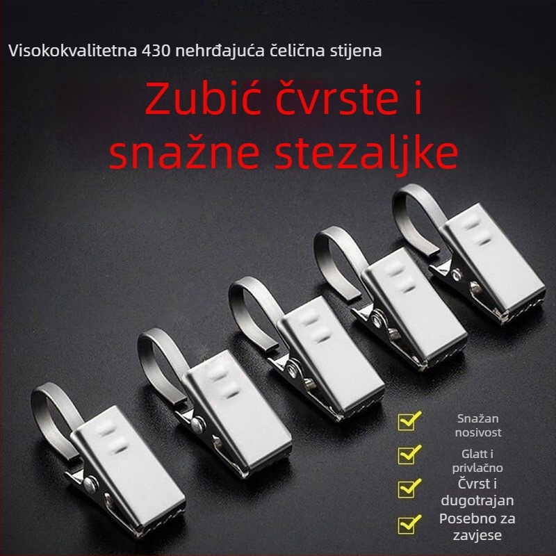 Set klipova za zavjese i kuka, materijal: svila, stil: universal