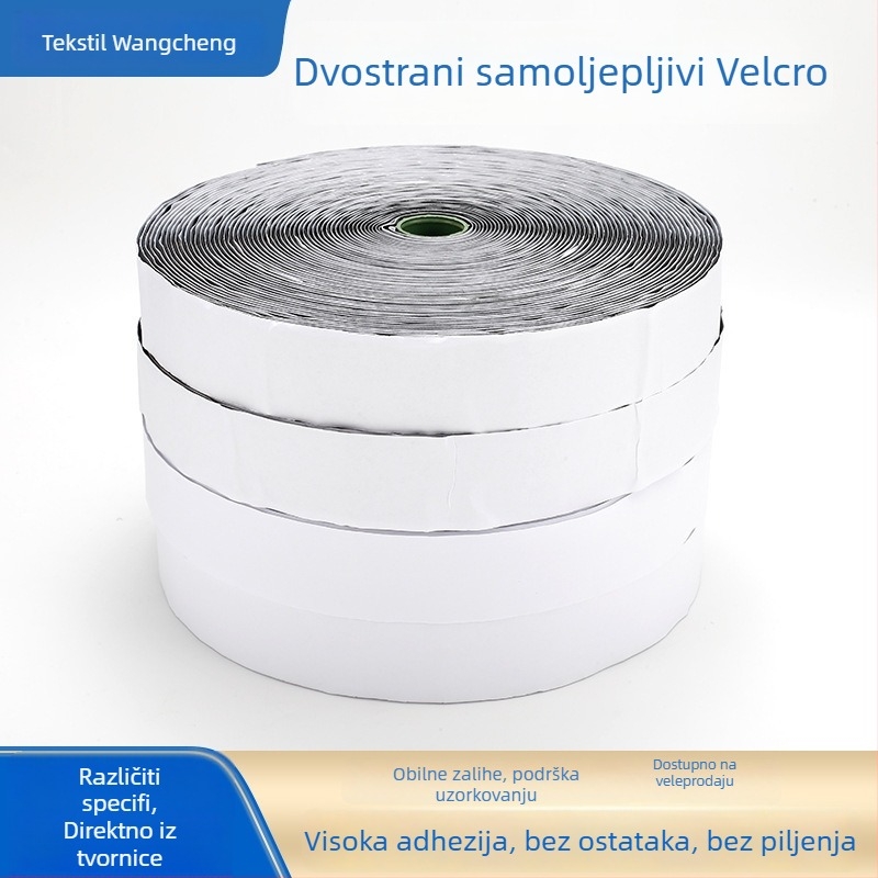 Velcro traka od najlona i poliestera, dvostrano samoljepljiva traka Hook‑and‑Loop, za cipele, zaštitnu opremu, ruksake, odjeću i prozore s mrežom