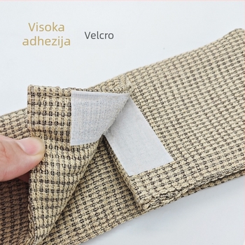 Par trakica za zavjese od tkanine sa Velcroom — moderan minimalistički stil, bez bušenja