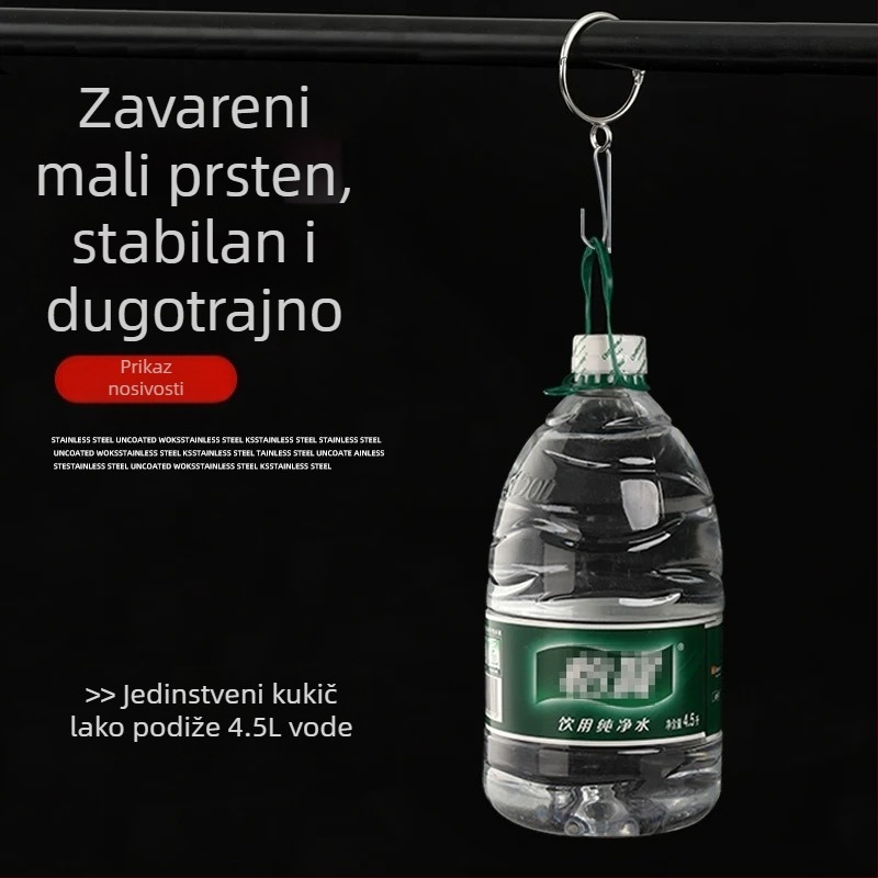 Nerđajući čelični prsten za zavjese s kopčom, tuš-zavjese, pribor za zavjese (Kategorija: Drugo; Marka: Drugo; Materijal: Drugo; Stil: Drugo)