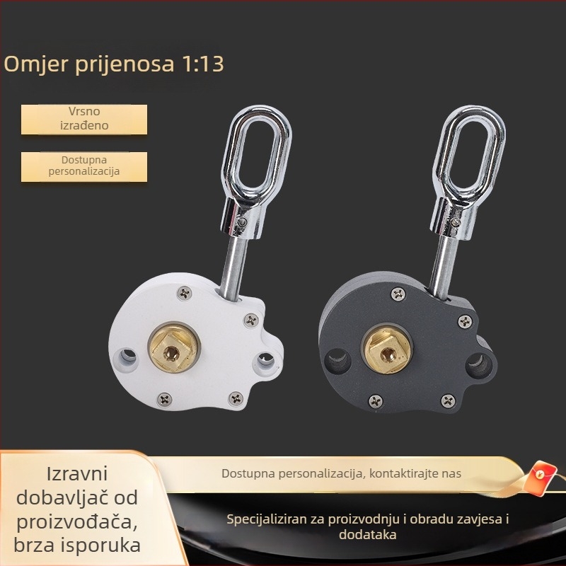 1:13 četverokraki osovinski glava za vanjsku pergolu — aluminijska legura s bakrenim turbinskim vretenom, lagani luksuzni stil