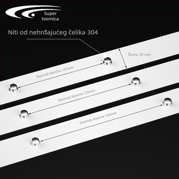 Unutarnja serpentinasta šina za prozor 1017 — aluminijska legura, za viseće zavjese, moderni minimalistički stil