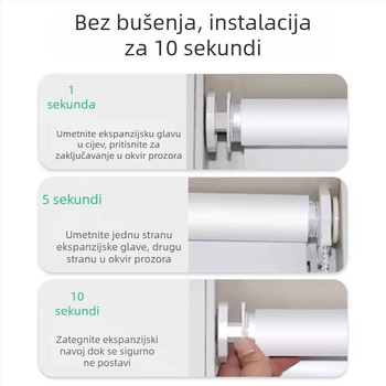 Univerzalni pribor za rolete bez bušenja – nosač upravljačkog užeta za glavu, proširivi i teleskopski ručni povlačenje