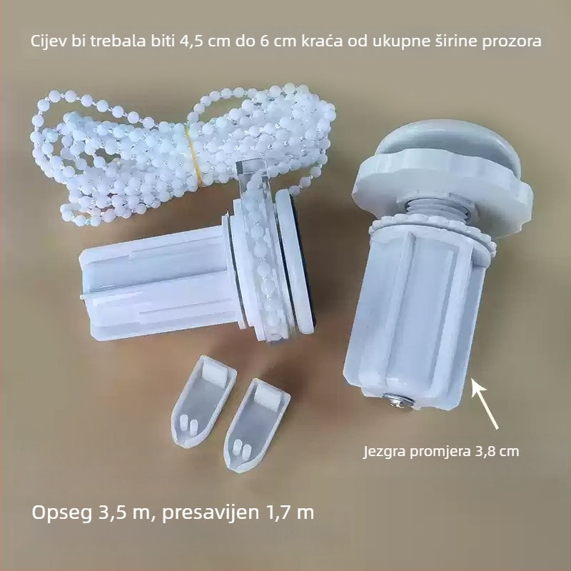 Univerzalni pribor za rolete bez bušenja – nosač upravljačkog užeta za glavu, proširivi i teleskopski ručni povlačenje
