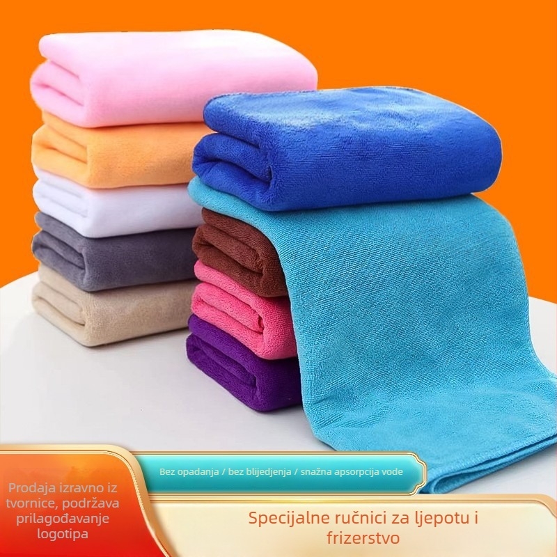 Kozmetički ručnik za lice i kosu — upija vodu i ne ostavlja dlačice; materijal: Silk flower; pređa: 100d; tkanje: Plain weave.