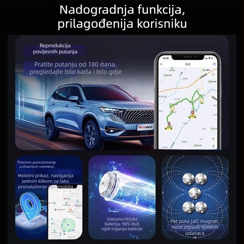 GPS lokator za automobile i motocikle, bežični GPS, zaštita od gubitka i krađe, IP67, model EG20